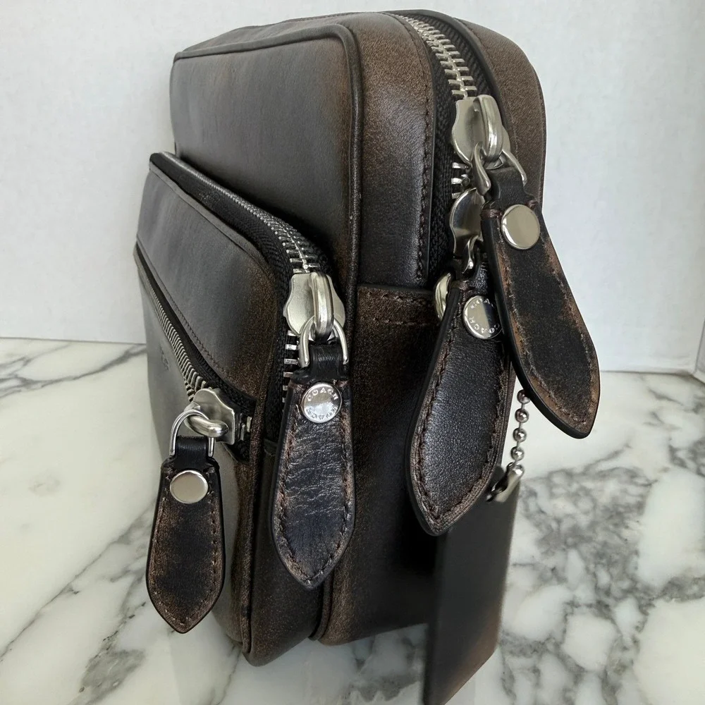 Coach Dakota Crossbody Bag Glovetanned Loved Leather Brown w/ box, NWT
